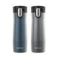 Contigo® West Loop 3.0 Stainless Steel Travel Mug with AUTOSEAL® Lid, 20oz, 2-Pack - Crystal Blueberry & Crystal Sake