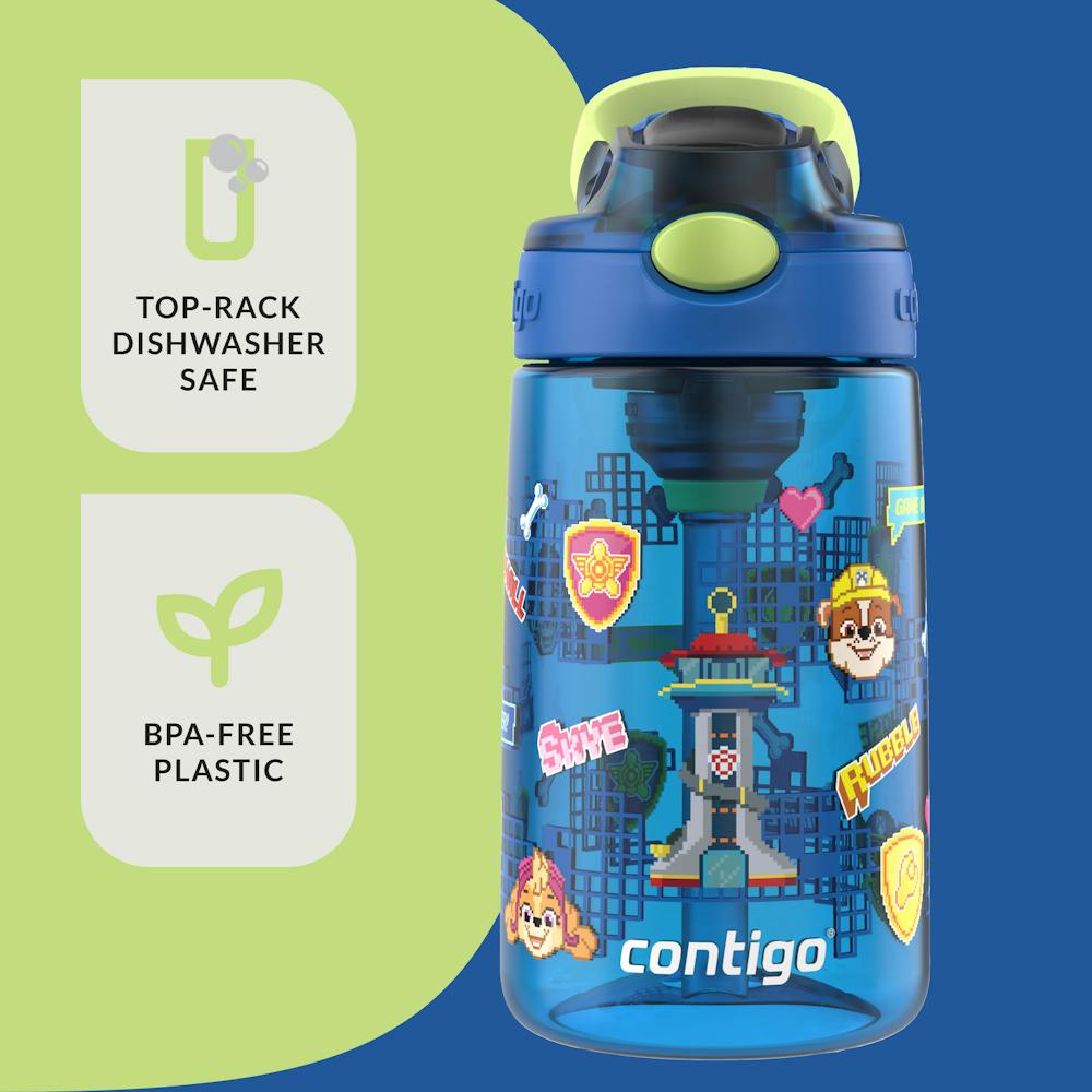 Contigo® Kids Water Bottle with Redesigned AUTOSPOUT® Straw, 14 oz - Dark Blue Aubrey