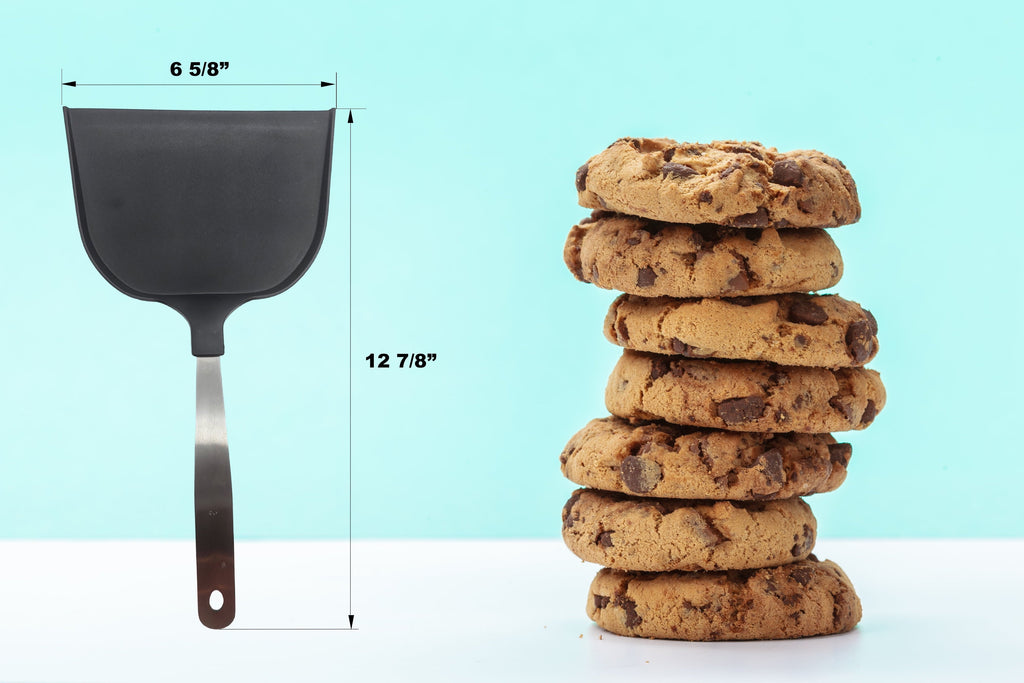 Jumbo Baking 12.8 in Stainless Steel Nylon Kitchen Spatula