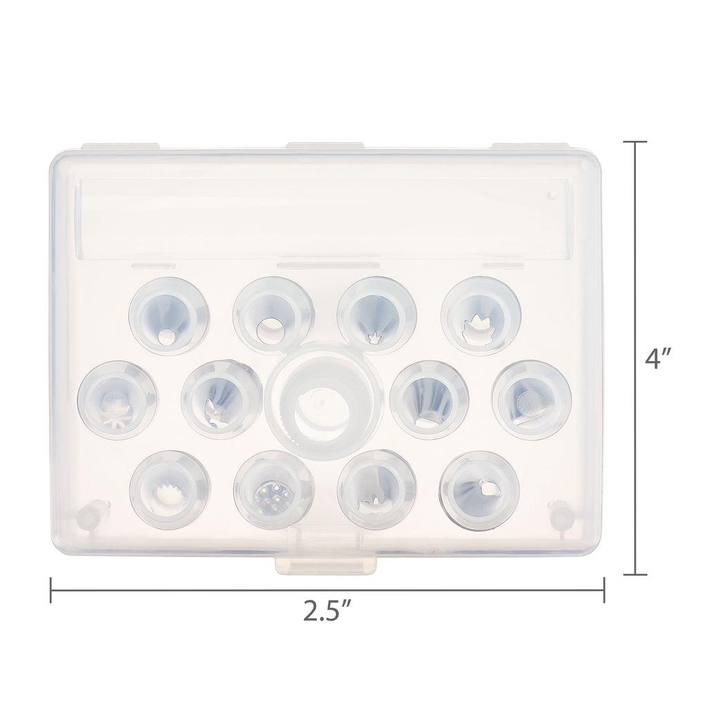 Deluxe Cake Decorating Tip Set, 13 Pieces