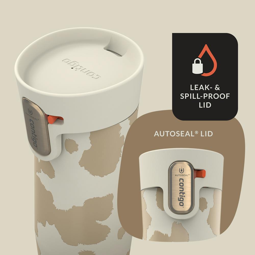Contigo® x Ally Love West Loop 3.0 Stainless Steel Travel Mug with AUTOSEAL® Easy-Clean Lid, 16oz - Oatmilk