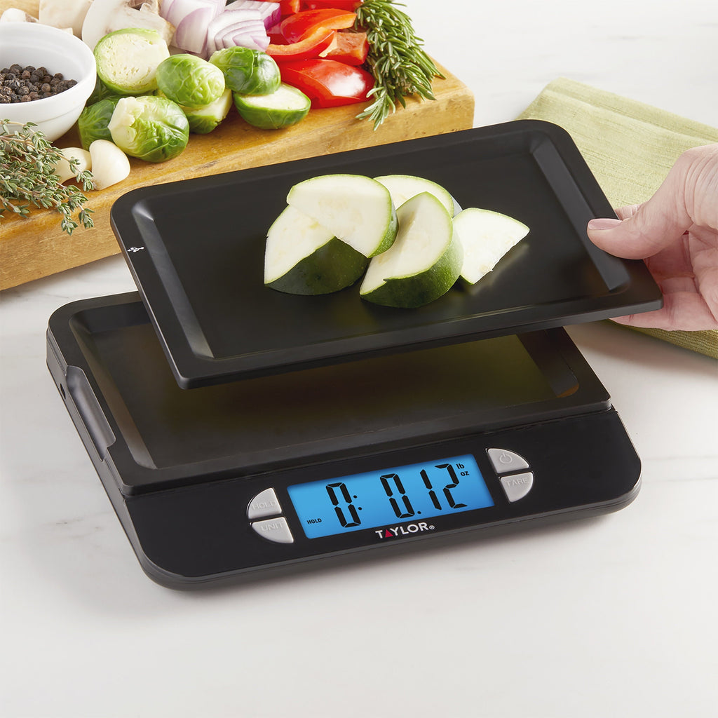 Rechargeable Precision Digital Kitchen Scale and Food Scale, 11 lb. Capacity Black