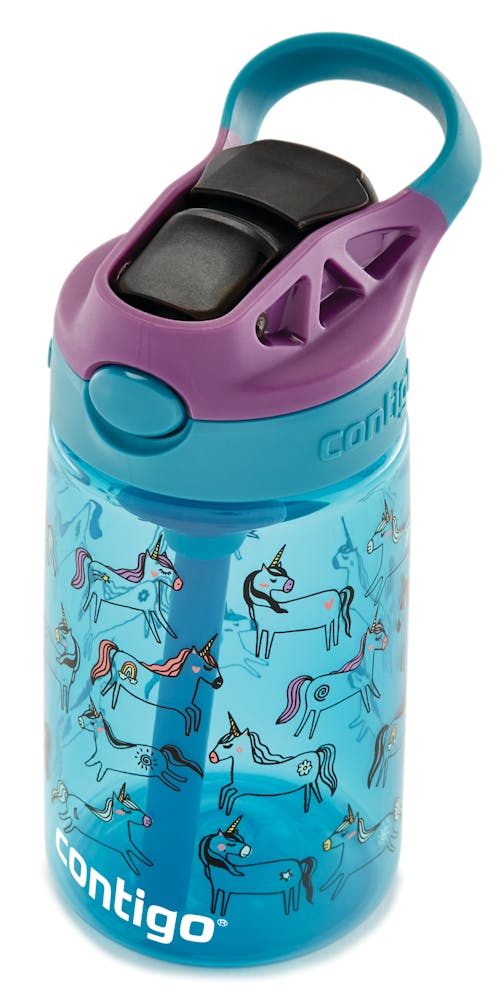 Contigo® Kids Straw Water Bottle with AUTOSPOUT® Lid, 14oz - Unicorns
