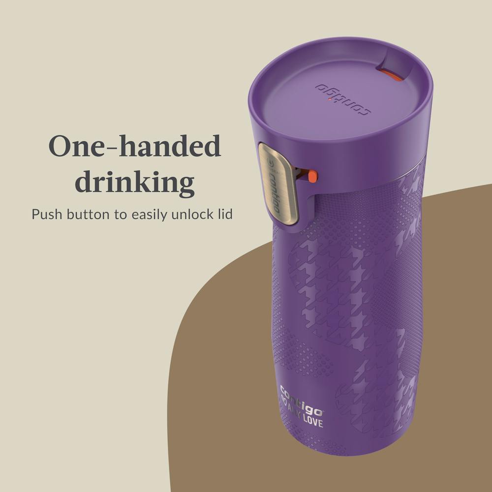 Contigo® x Ally Love West Loop 3.0 Stainless Steel Travel Mug with AUTOSEAL® Easy-Clean Lid, 16oz - Violet