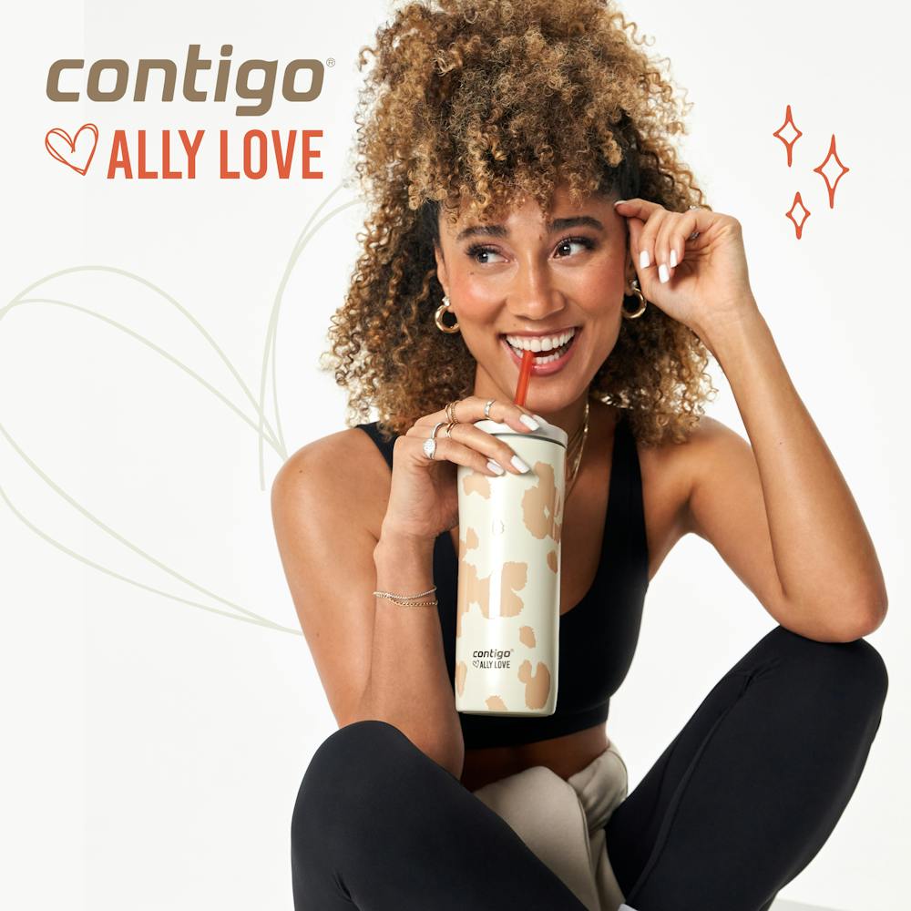 Contigo® x Ally Love Streeterville 2.0 Stainless Steel Tumbler with Straw, 24oz - Stellar Jay
