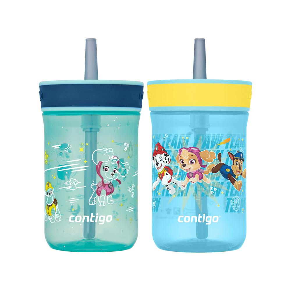 Kids Leighton Spill-Proof Tumbler with Straw, 14oz., 2-Pack - Jade VinePAW Patrol & Blue Raspberry PAW Patrol