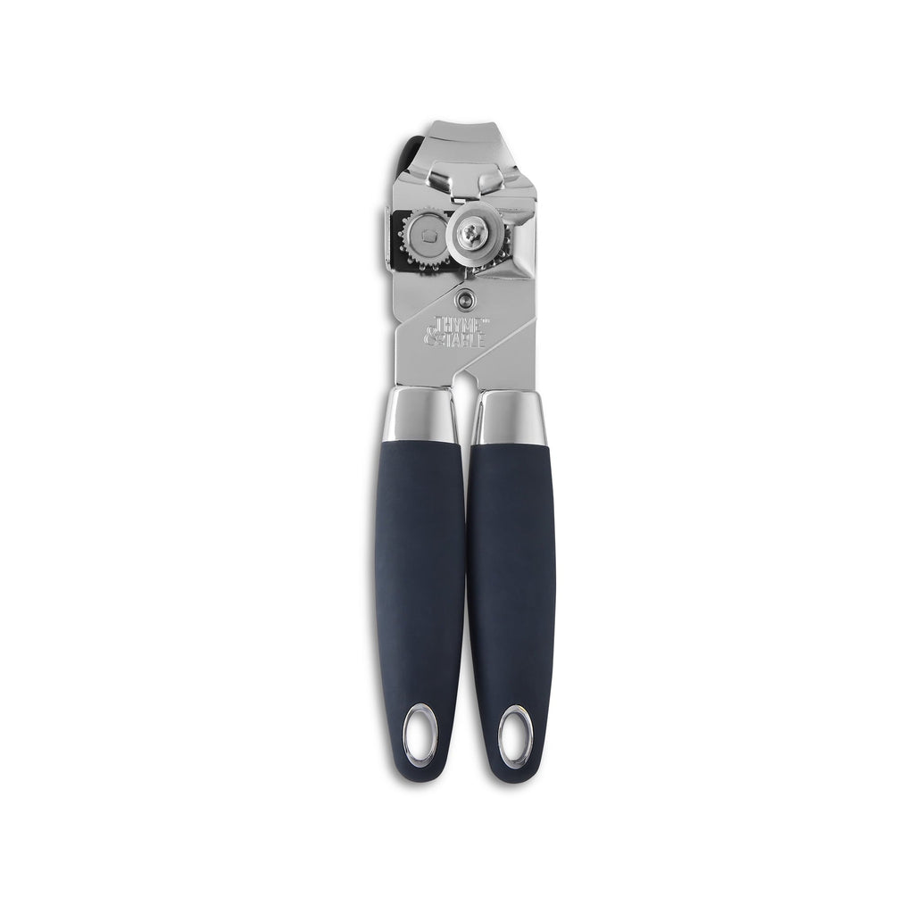 Manual Stainless Steel Can Opener with Easy-Turn Knob
