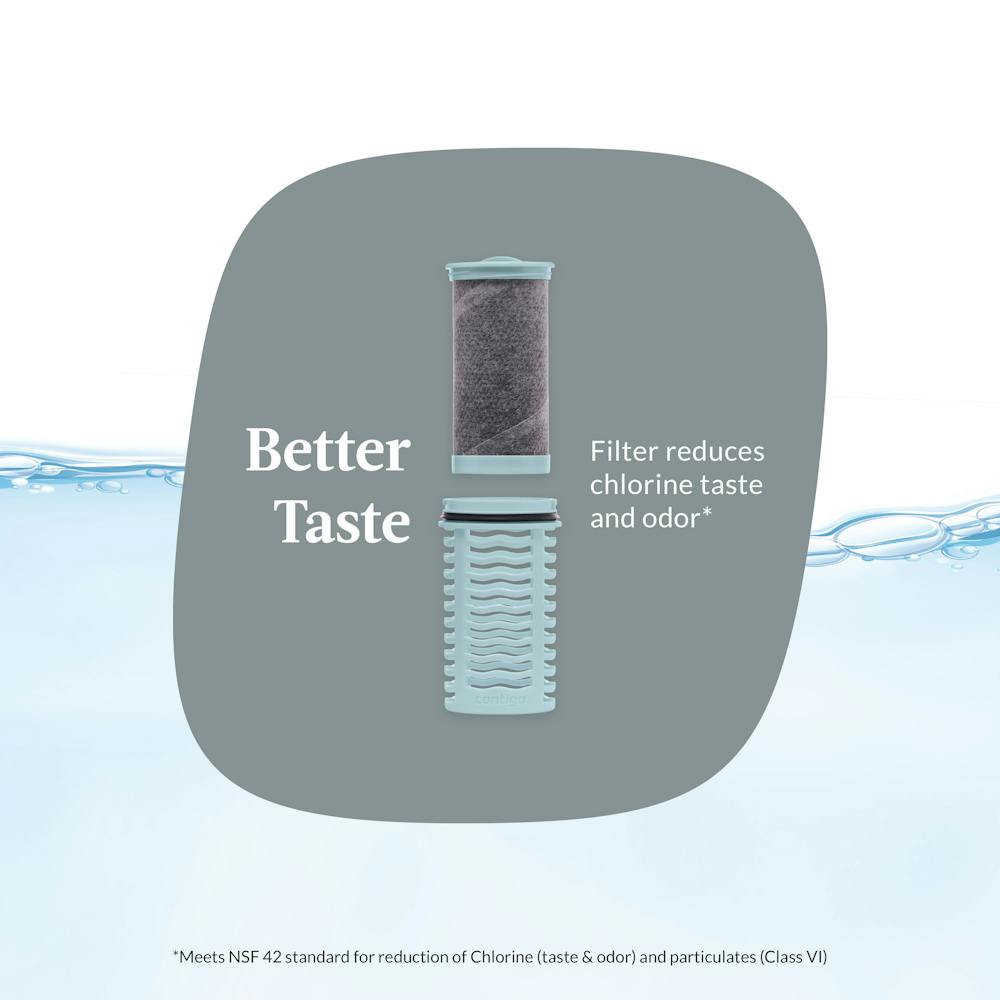 Contigo® Clybourn Chill Freeflow Filtration Stainless Steel Water Bottle with AUTOSEAL® Lid, 24oz - Salt