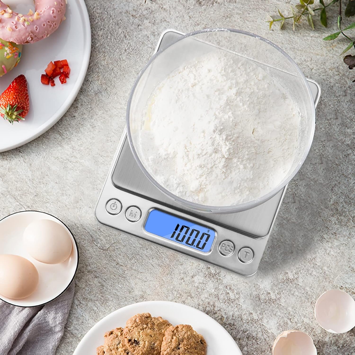 Digital Kitchen Scale, Food Scale, 500g x 0.01g Gram Scale, Cooking Food Scale with LCD Display, Small Pocket Scale w...