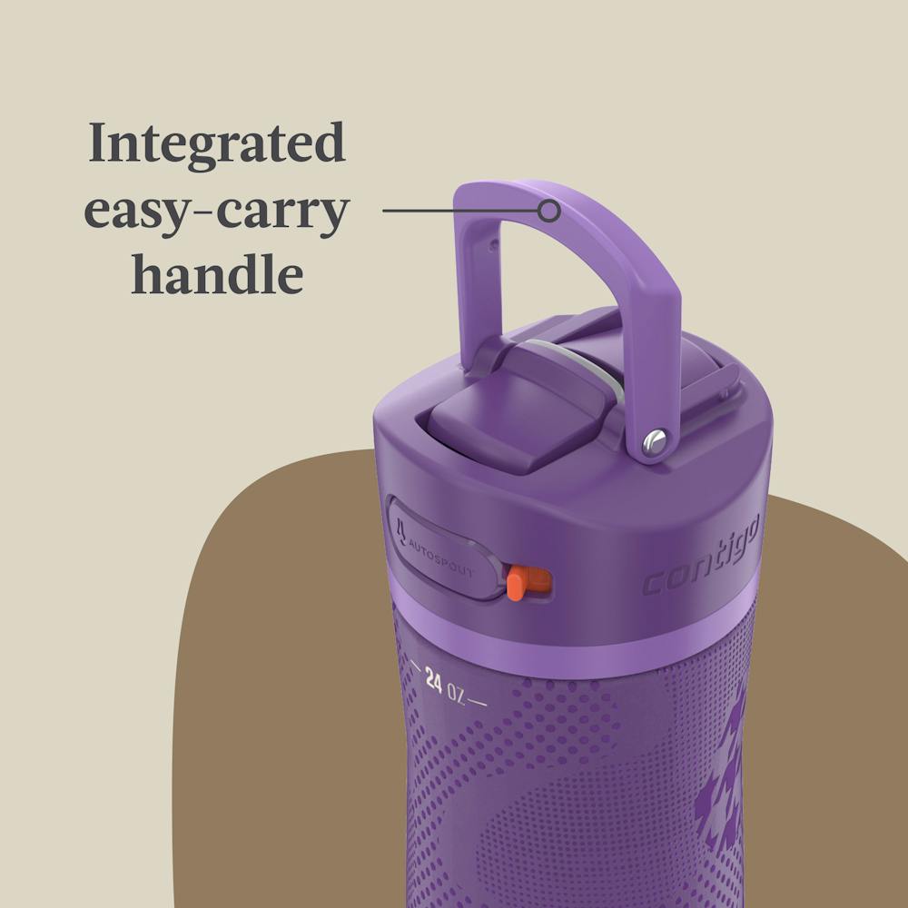 Contigo® x Ally Love Ashland Chill 2.0 Stainless Steel Water Bottle with AUTOSPOUT® Lid, 24oz - Violet