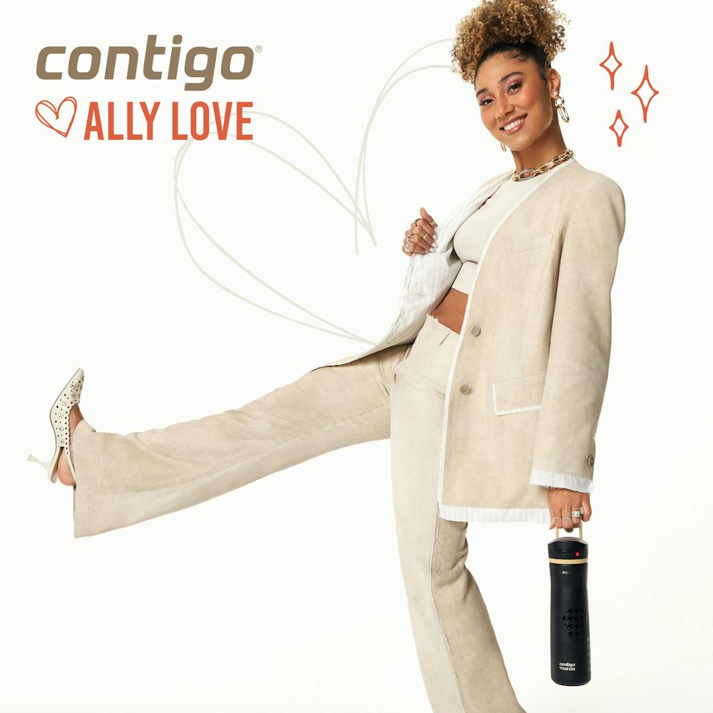Contigo® x Ally Love Jackson Chill 2.0 Stainless Steel Water Bottle with AUTOPOP® Lid, 24oz - Licorice