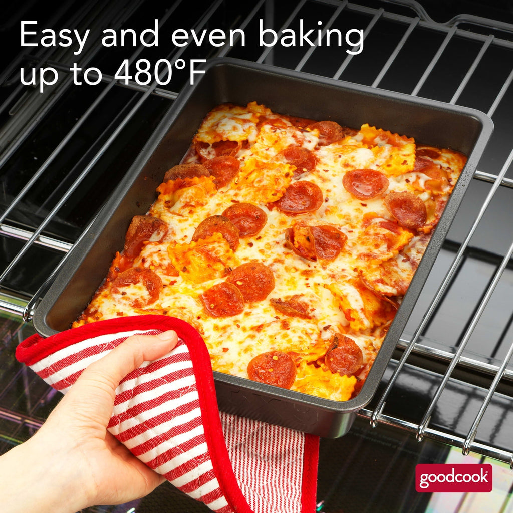 Nonstick Steel Baking Pan, 9" x 13", Gray
