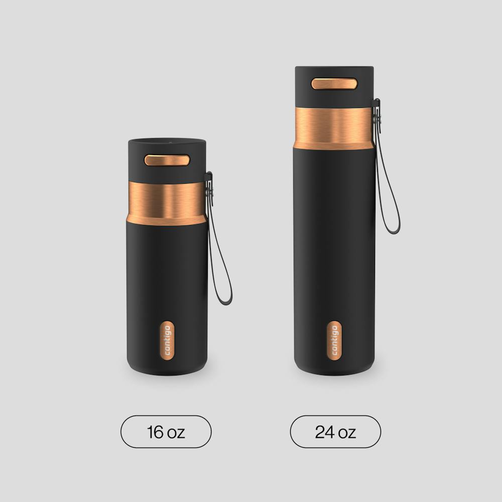 24 oz AutoSeal® Bottle - Licorice Bronze