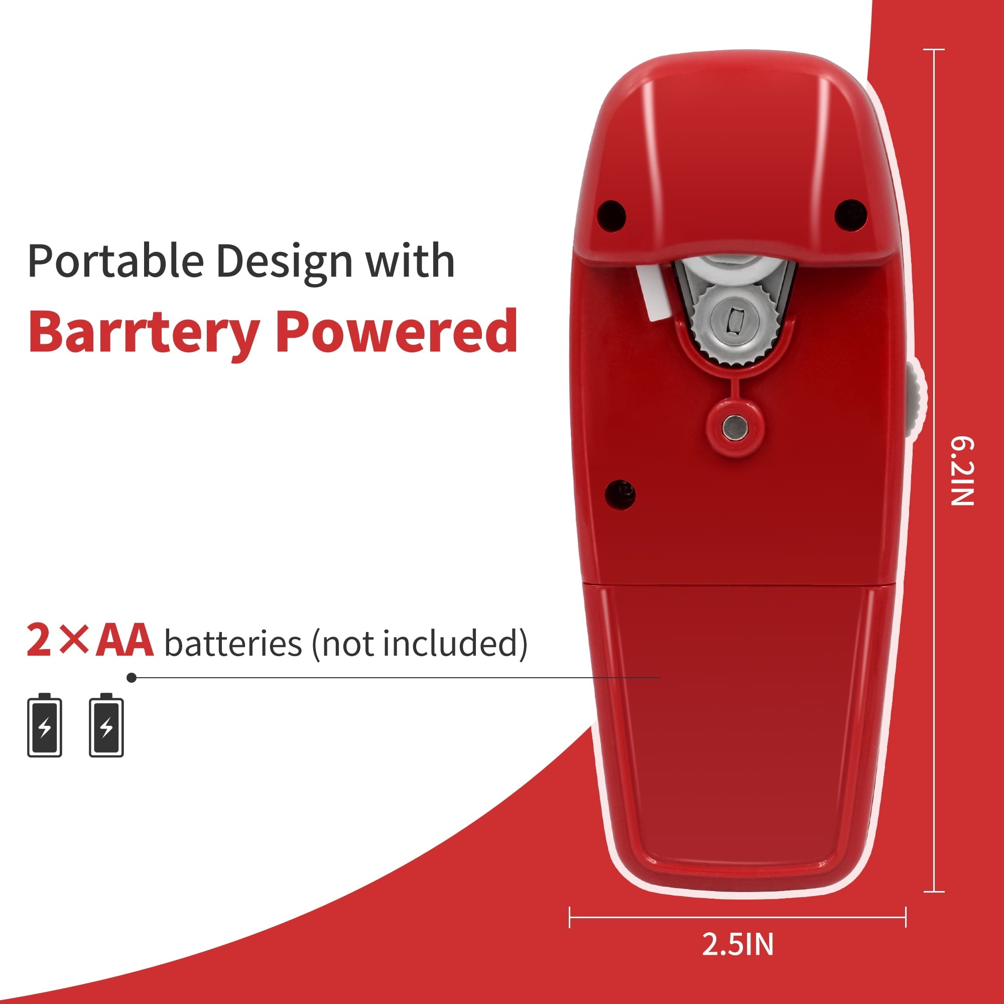 Electric Can Opener, One-Touch, Hands-Free Automatic Can Openers for Kitchen, Smooth Edge Safe for Food Prep...