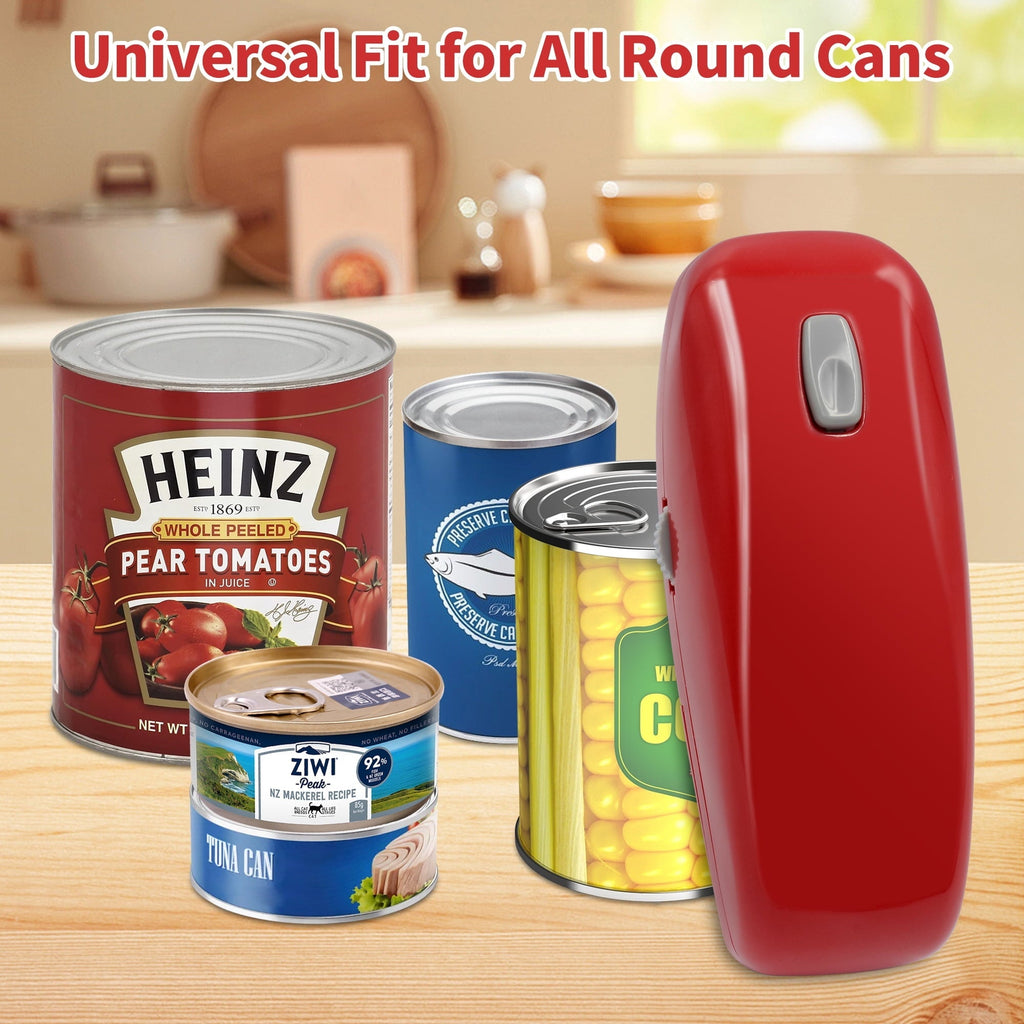 Electric Can Opener, One-Touch, Hands-Free Automatic Can Openers for Kitchen, Smooth Edge Safe for Food Prep...