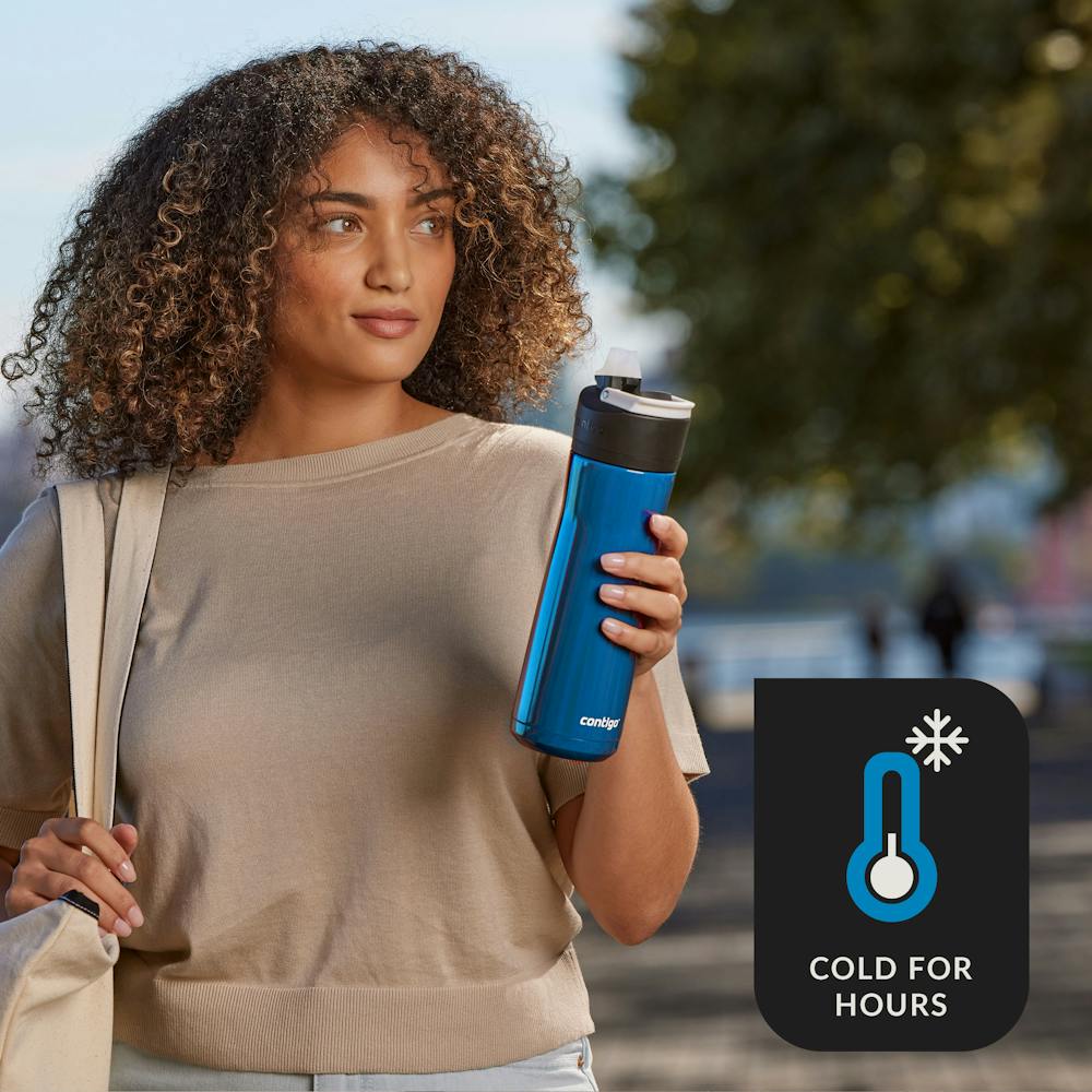 Contigo® Ashland Chill 2.0 Stainless Steel Water Bottle with AUTOSPOUT® Lid, 24 oz - Blue Poppy