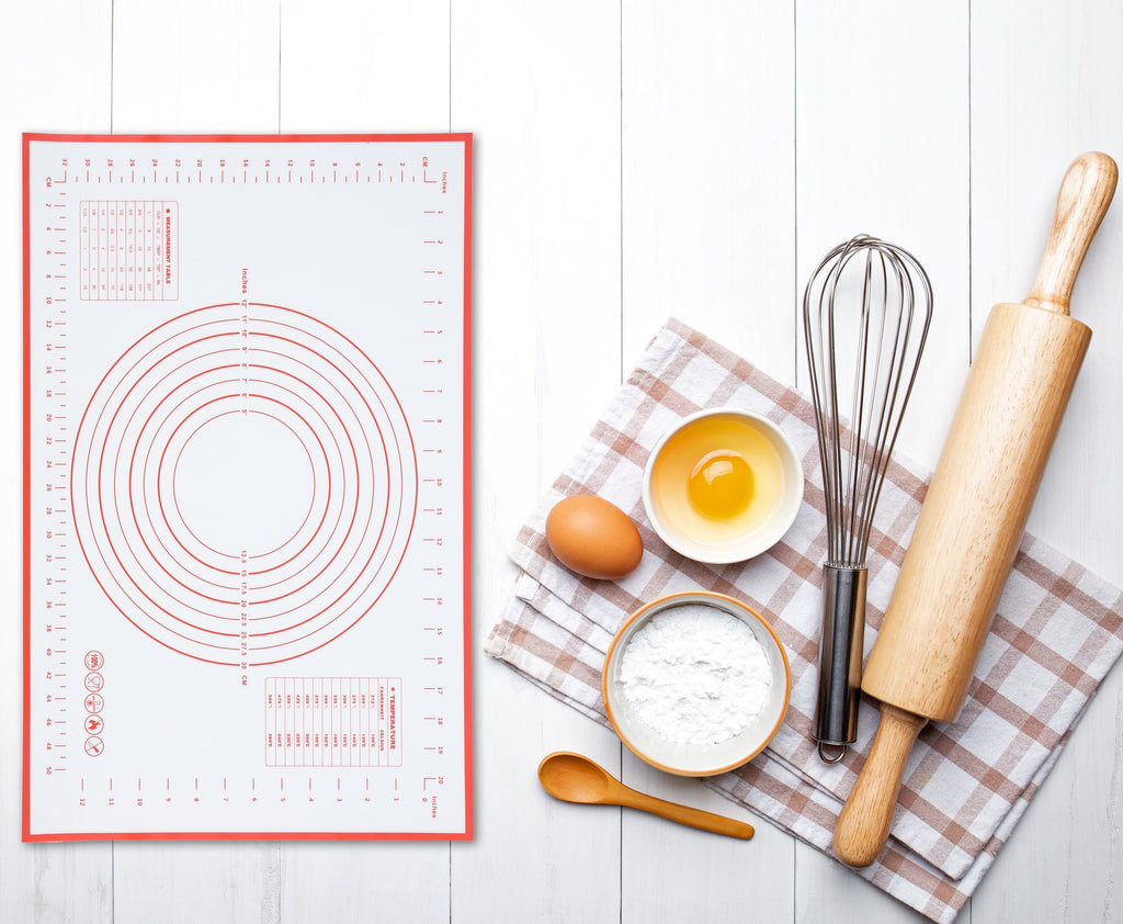 Reusable Silicone 24"x 18" Pastry Mat with Measurements