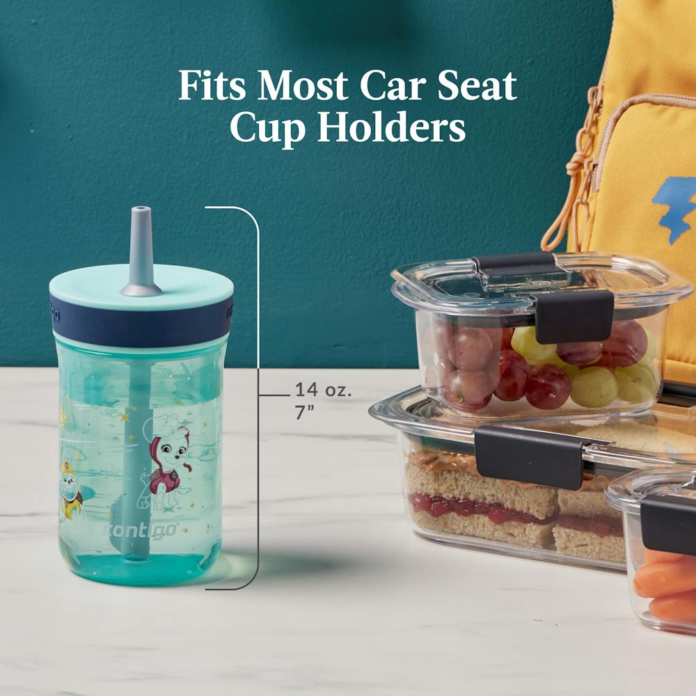 Kids Leighton Spill-Proof Tumbler with Straw, 14oz., 2-Pack - Jade VinePAW Patrol & Blue Raspberry PAW Patrol