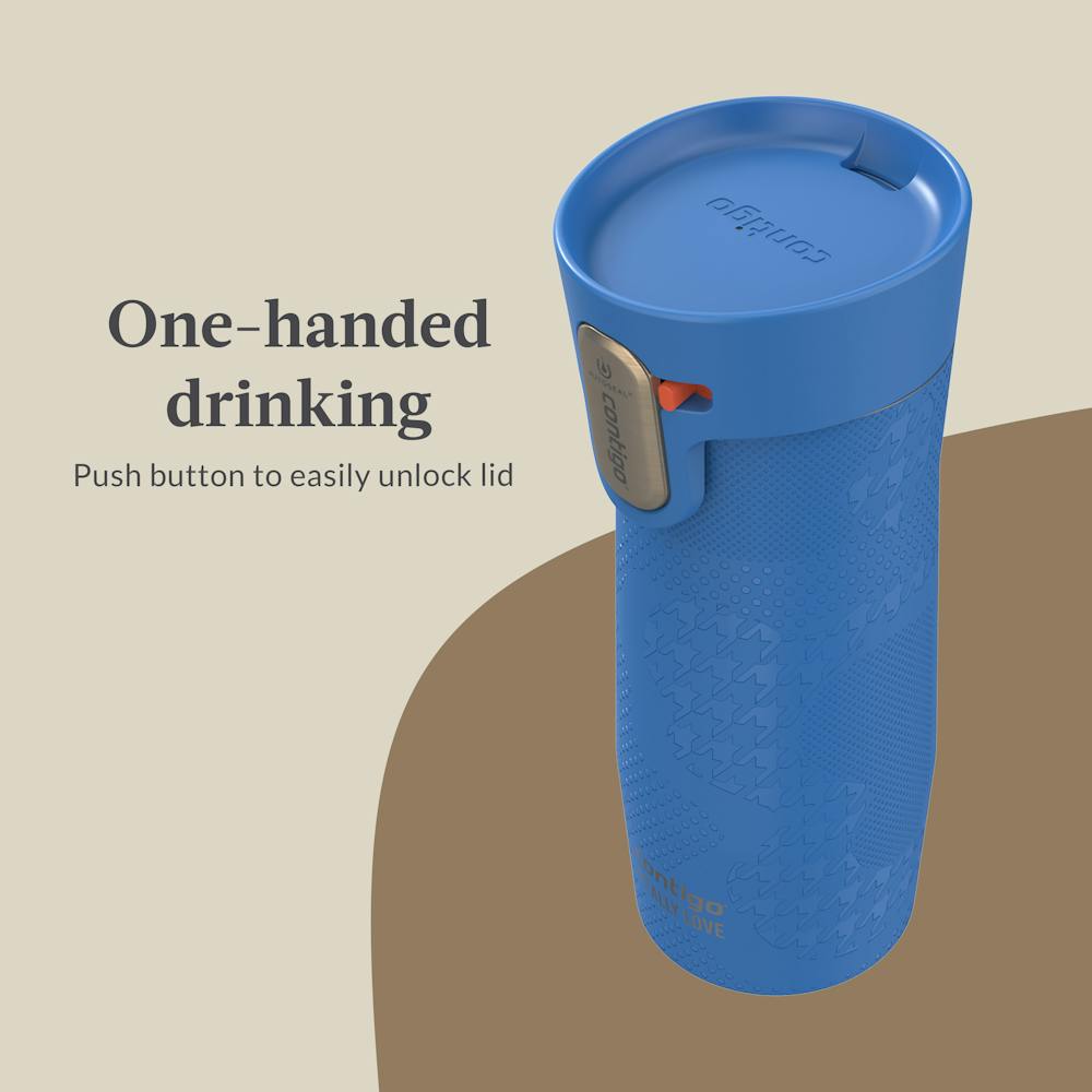 Contigo® x Ally Love West Loop 3.0 Stainless Steel Travel Mug with AUTOSEAL® Easy-Clean Lid, 16oz - Stellar Jay