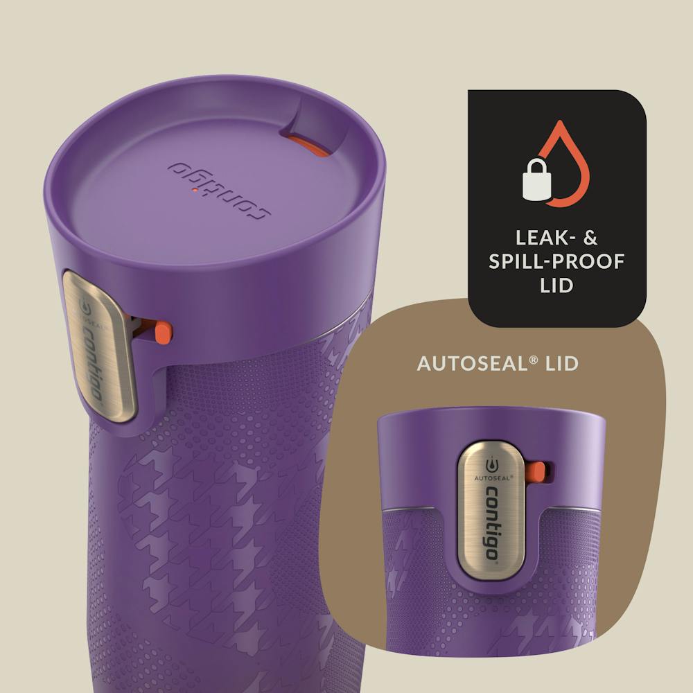 Contigo® x Ally Love West Loop 3.0 Stainless Steel Travel Mug with AUTOSEAL® Easy-Clean Lid, 16oz - Violet