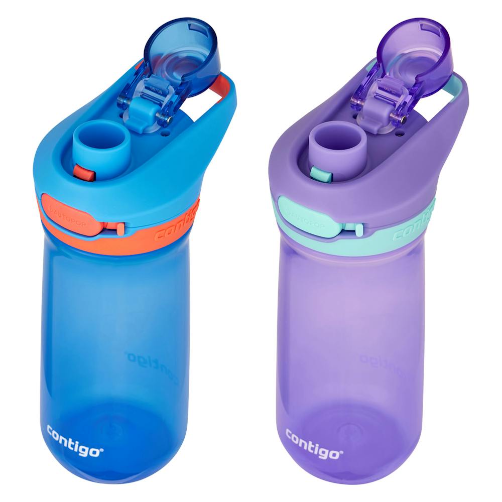 Contigo® Kids Jessie Water Bottle with AUTOPOP® Lid, 14oz - Blue Poppy & Amethyst