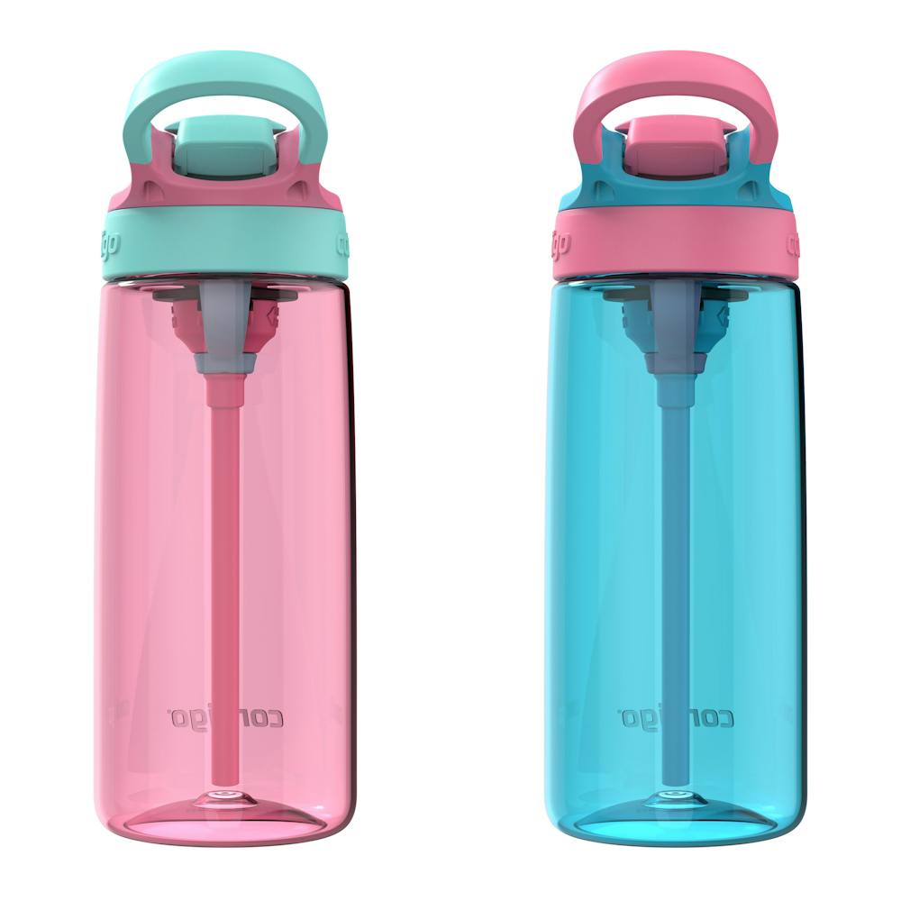 Aubrey Leak-Proof Spill-Proof Water Bottle, 20oz - Azalea Jade Vine & Blue Raspberry Azalea