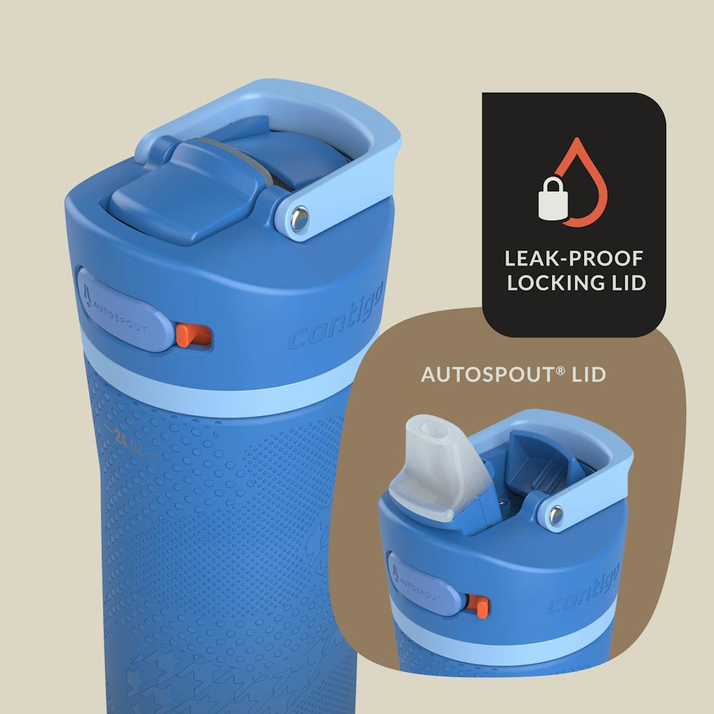 Contigo® x Ally Love Ashland Chill 2.0 Stainless Steel Water Bottle with AUTOSPOUT® Lid, 24oz - Stellar Jay