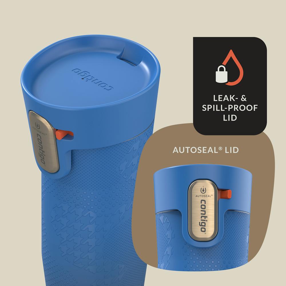 Contigo® x Ally Love West Loop 3.0 Stainless Steel Travel Mug with AUTOSEAL® Easy-Clean Lid, 16oz - Stellar Jay