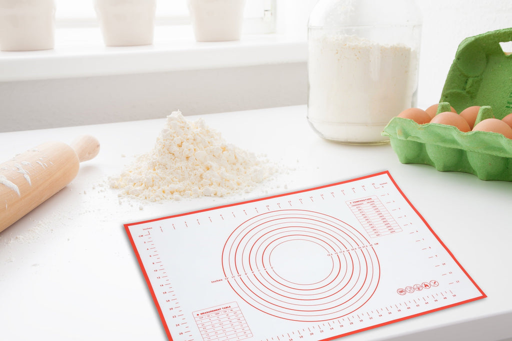Reusable Silicone 24"x 18" Pastry Mat with Measurements