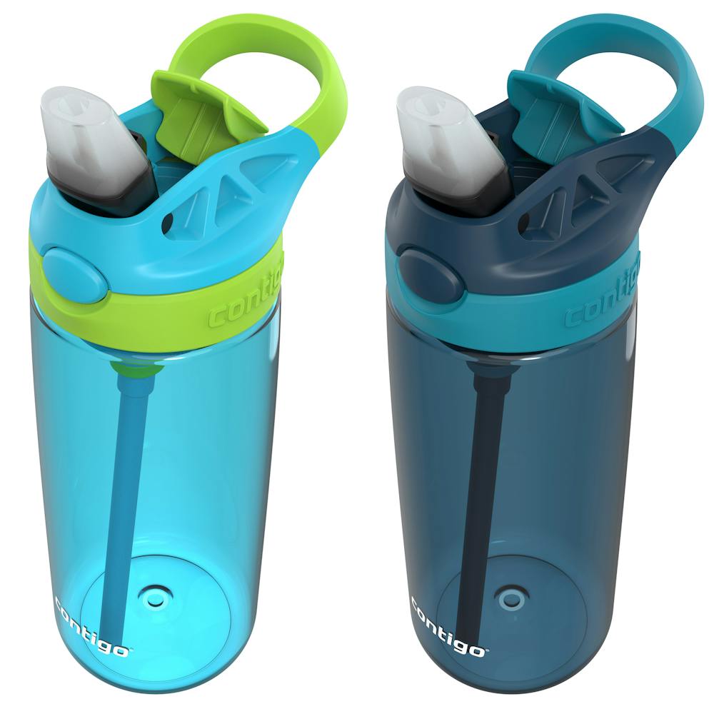 Contigo® Aubrey Leak-Proof Spill-Proof Water Bottle, 20 Oz. 2-Pack - Blue Raspberry Cool Lime & Blueberry Juniper
