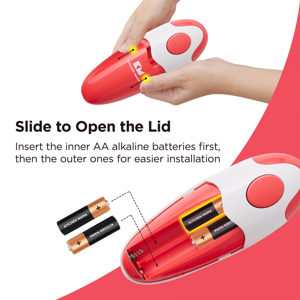 Handheld Electric Can Opener (Red)
