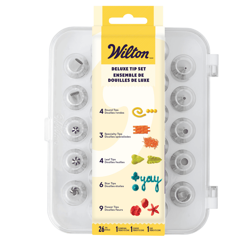 Deluxe Decorating Tip Set, 29-Piece, Stainless Steel and Plastic