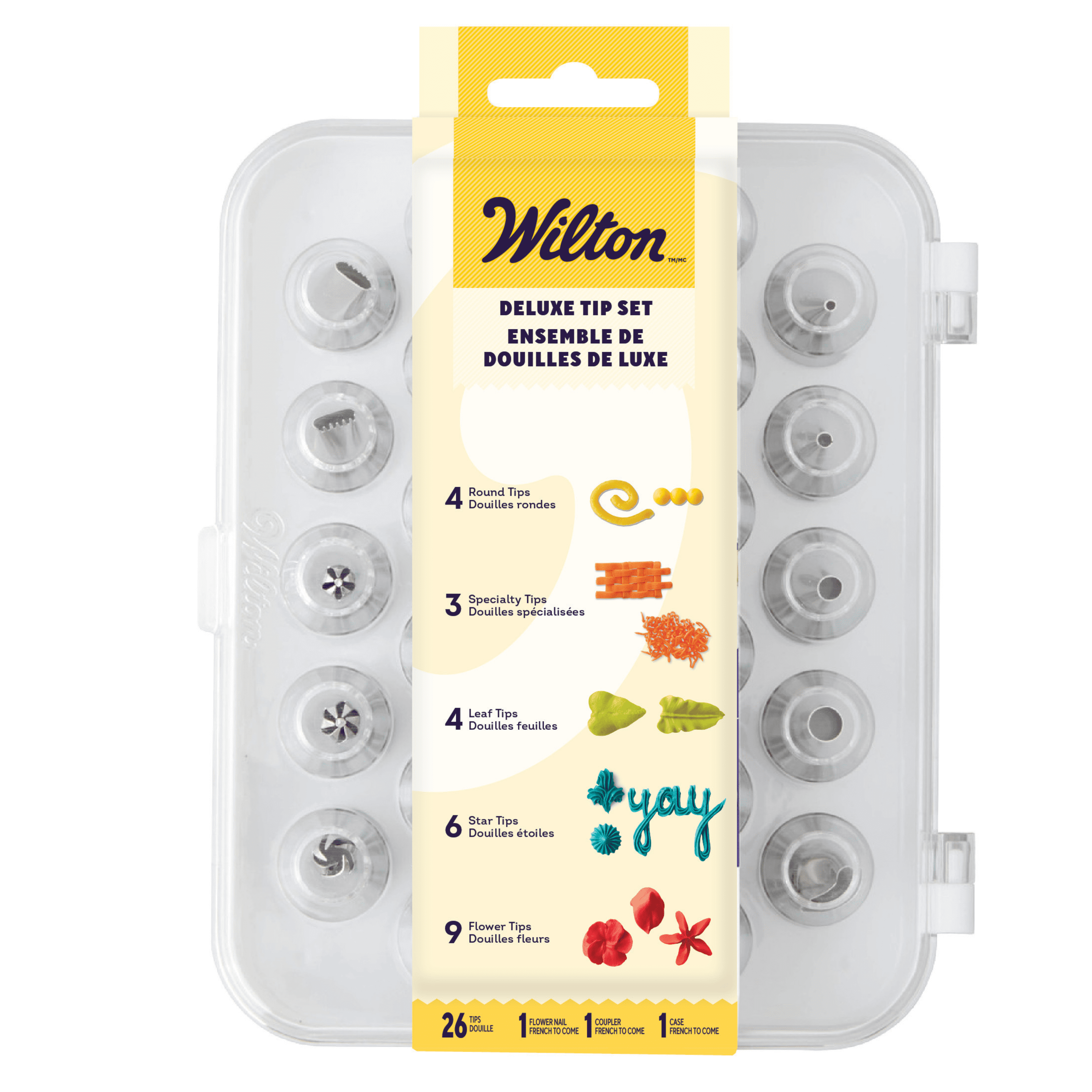 Deluxe Decorating Tip Set, 29-Piece, Stainless Steel and Plastic