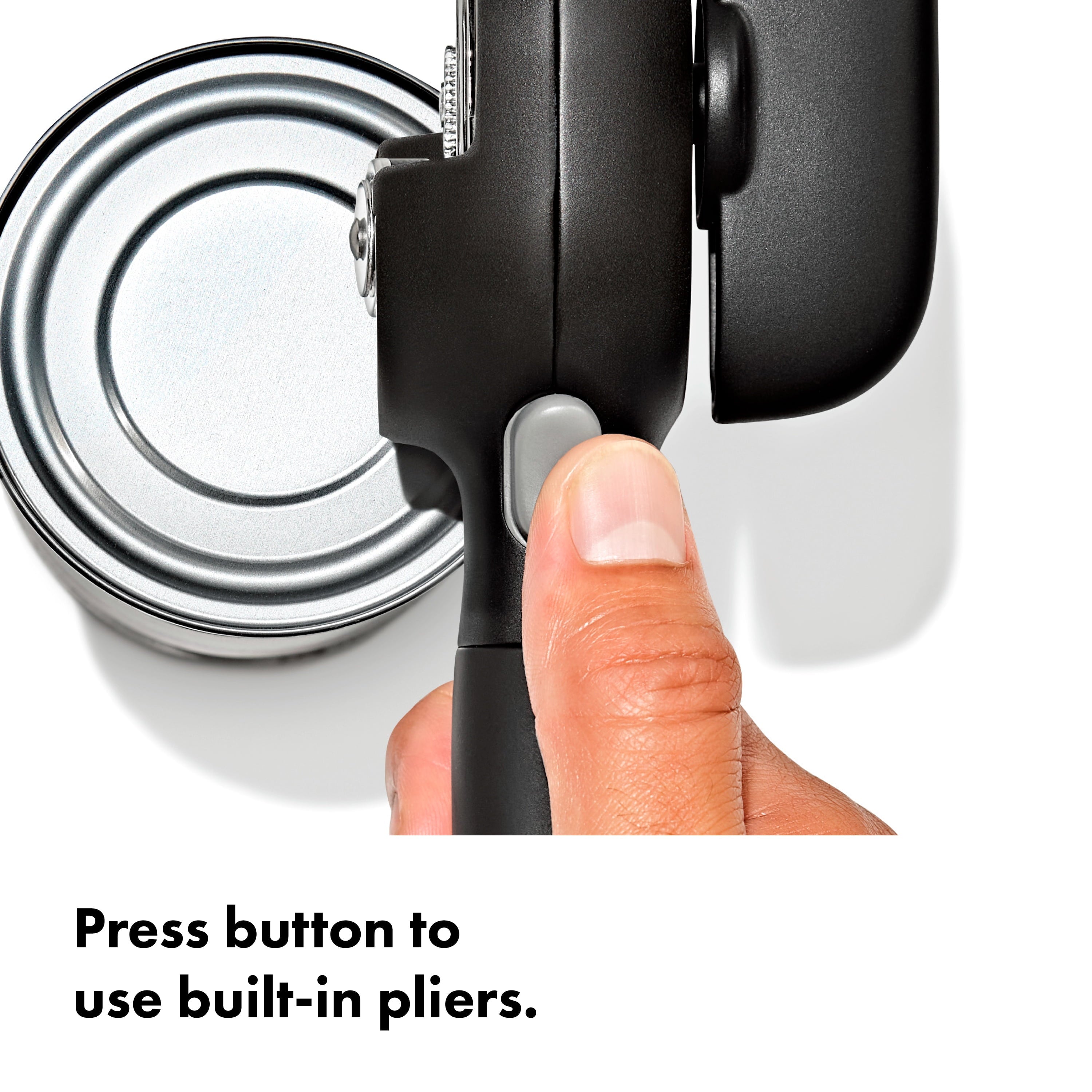 Can Opener Side-Cutting, No-Touch Lid Removal, Stainless Steel Blade, Non-Slip Grip