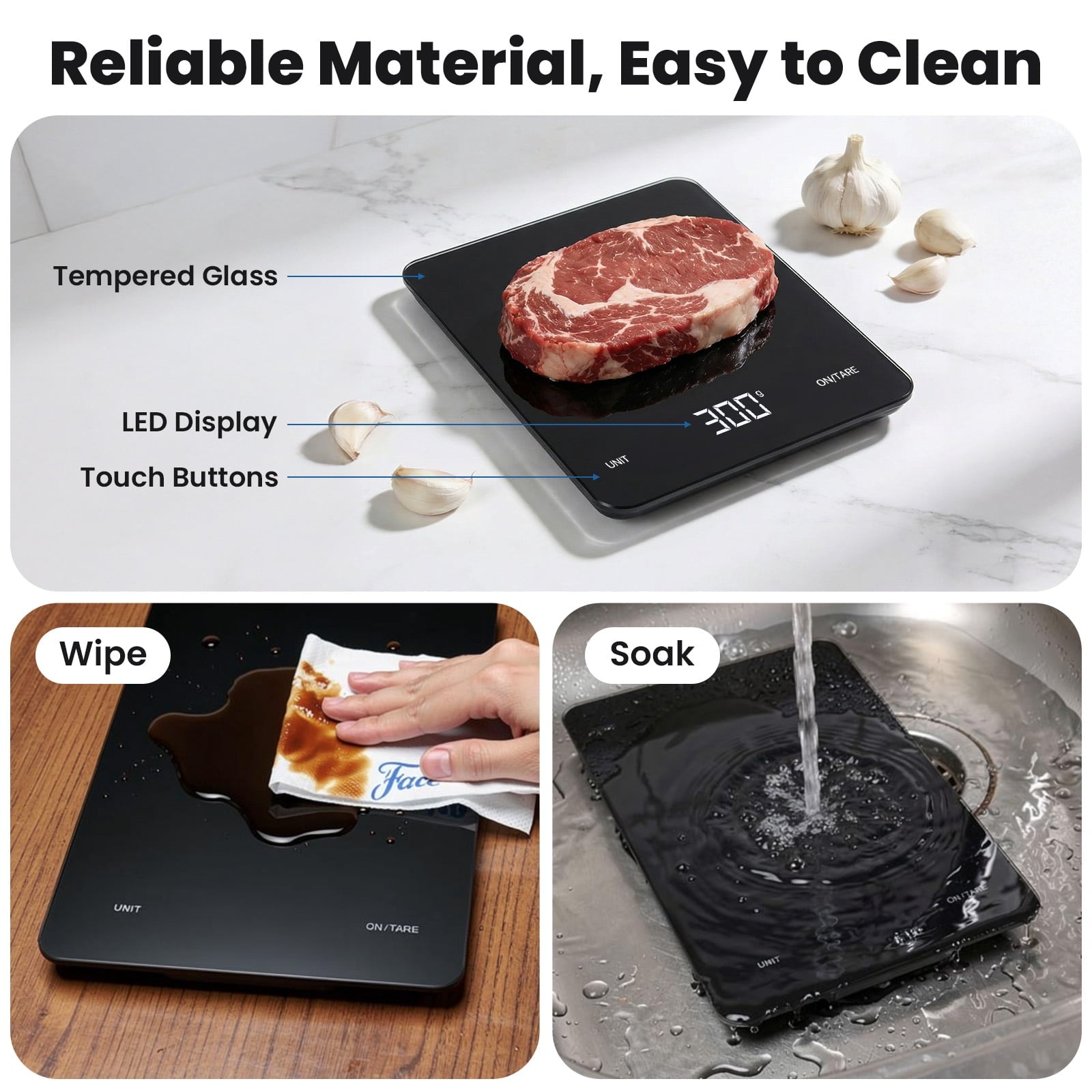 Food Scale with Nutritional Calculator, Digital Food Scales for Kitchen Scale Grams and Ounces, Smart Food Weight Sca...