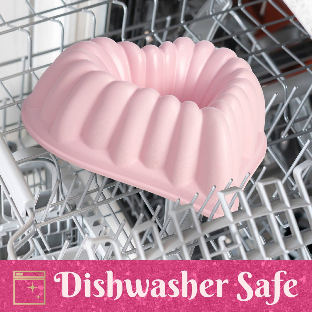 Cake Pan for Baking, Premium Nonstick & Dishwasher Safe, 9.5-inch, Pink