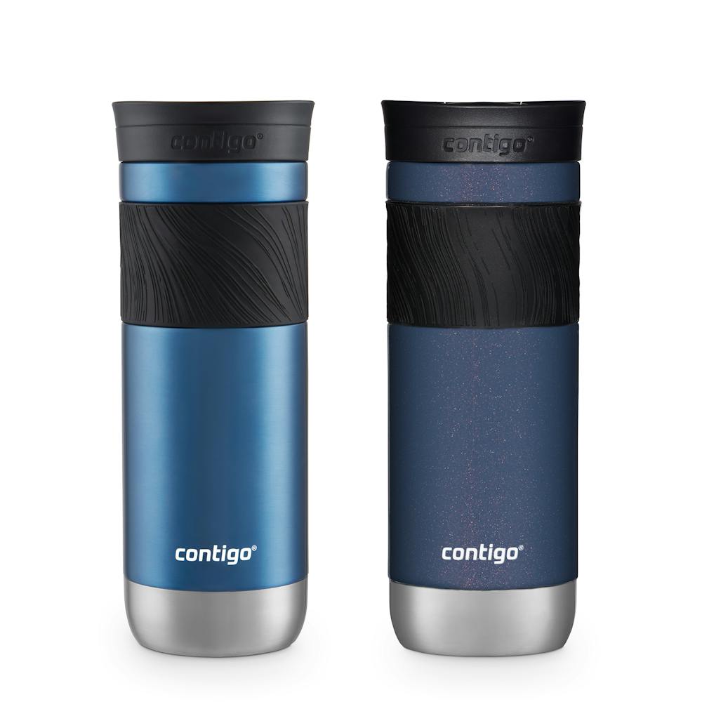 SNAPSEAL™ Insulated Stainless Steel Travel Mug with Grip, 20 oz - Blue Corn & Midnight Berry