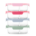 8pc 3.4 Cup Divided Glass Meal Prep Set