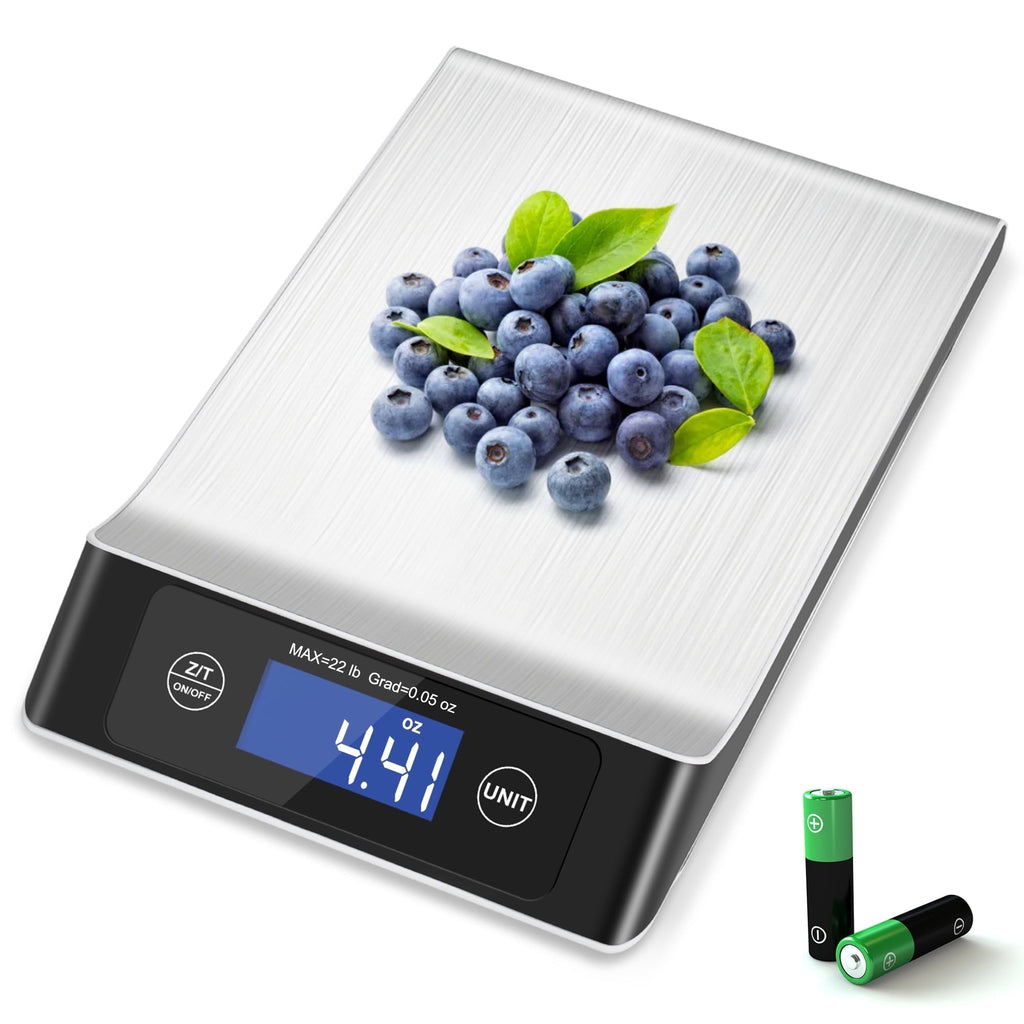 Food Scale, Kitchen Scale, Food Scales for Kitchen, LCD Display in Grams, Ounces, Pounds, Kilogram, Millilit...