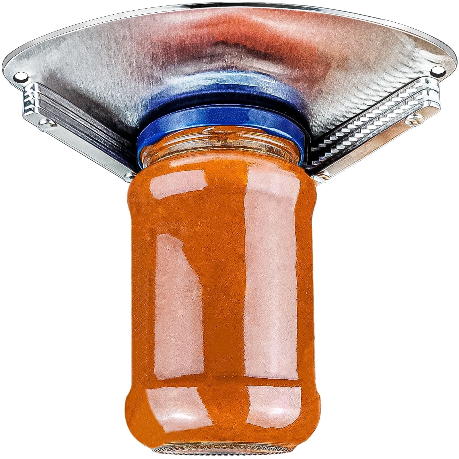 Stainless Steel Jar Openers for Seniors, Under Cabinet Jar Opener Tool for Weak Hands, Under Counter Jar Lid C...