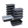 15-Pack Meal Prep Containers with Lids, BPA-Free, Leak-Resistant, Microwave and Dishwasher Safe, Stackable, Reusable ...