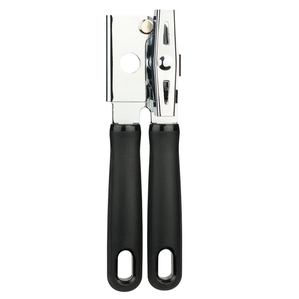 Stainless Steel Comfort Cushion Handle Grip Can Opener, Black