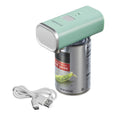 Automatic Electric Can Opener, Hands Free Cordless Operation, USB Rechargeable, Mint Green
