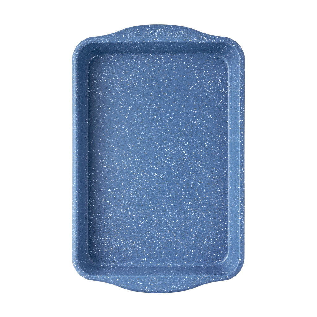 9" x 13" Aluminized Steel Nonstick Cake Pan, Blue Speckle