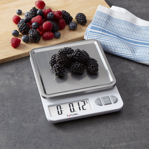 11lb Digital Kitchen Scale and Food Scale with Removable Stainless Steel Tray Cooking, Baking, Meal Prepping W...