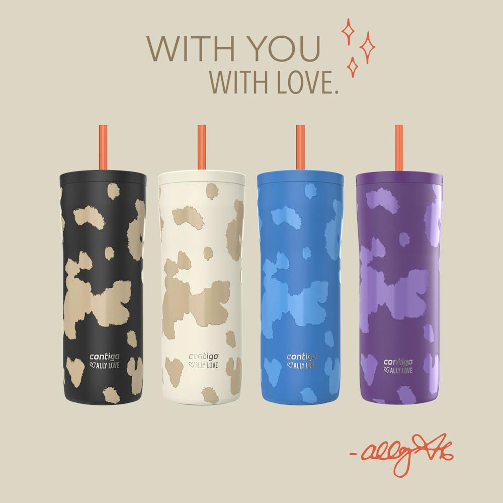 Contigo® x Ally Love Streeterville 2.0 Stainless Steel Tumbler with Straw, 24oz - Violet