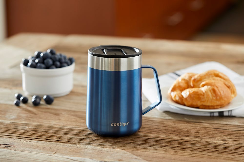 Contigo® Streeterville Stainless Steel Mug with Handle, 14oz - Blue Corn