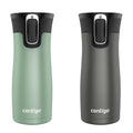 West Loop 2.0 Leak-Proof Spill-Proof Insulated Stainless Steel Travel Mug, 16 Oz., 2-Pack - Agave Soft Touch & Sake Soft Touch