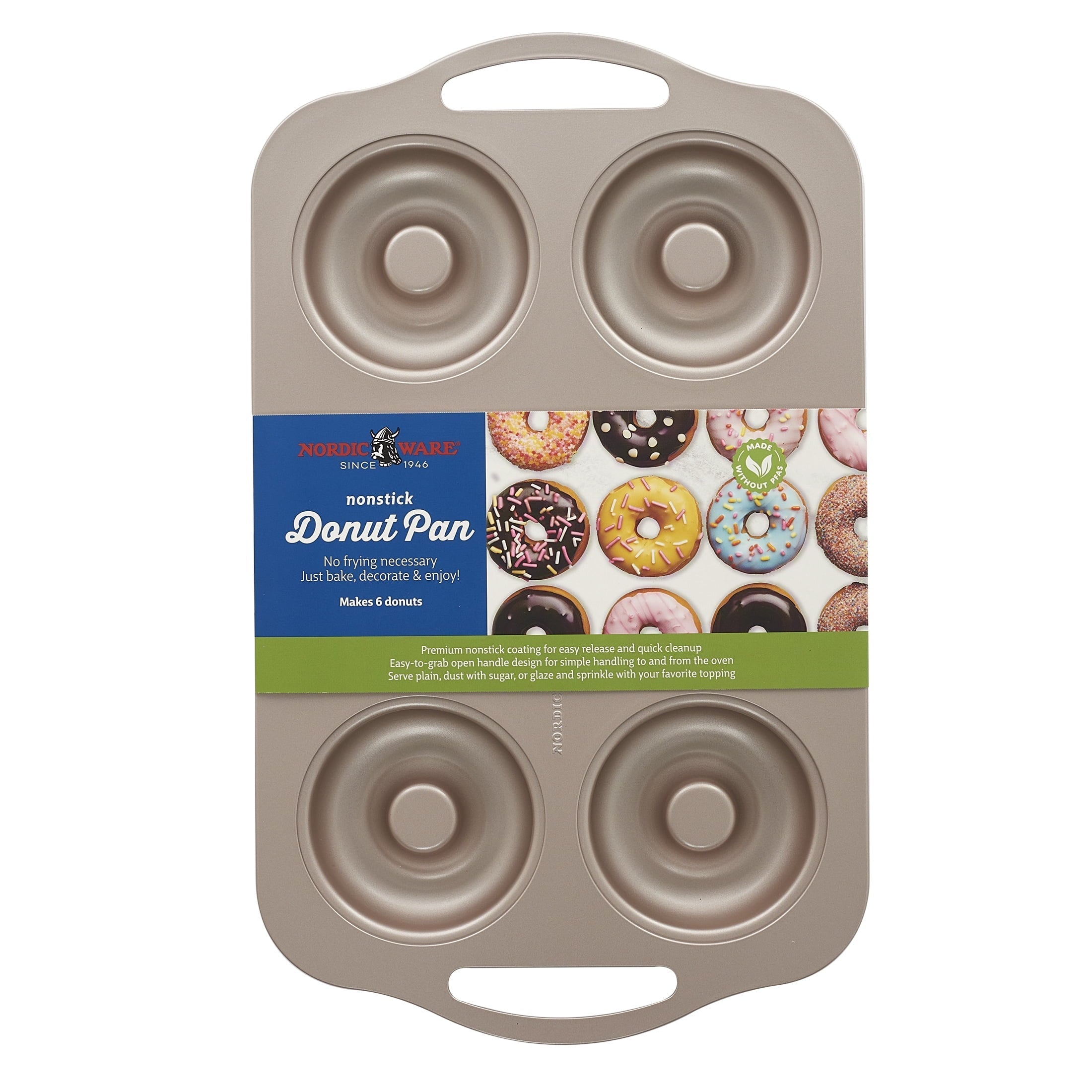6 Cavity Nonstick Steel Donut Pan