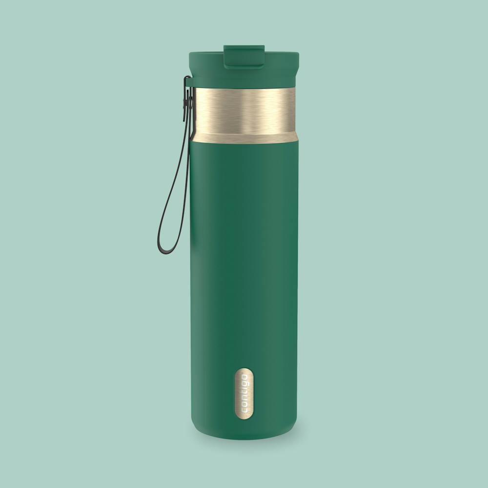 24oz DualSip Bottle - Dark Emerald Champagne